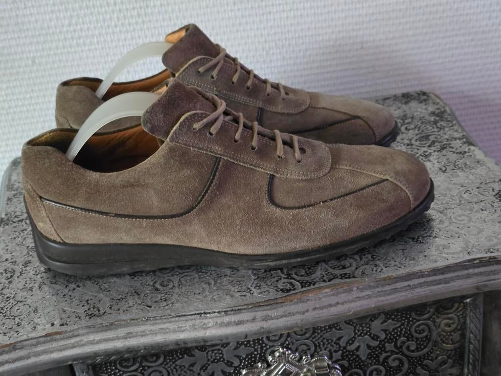 Van Bommel heren suède sneakers - Maat 40, Bruin, Ophalen of Verzenden, Sneakers of Gympen, Van Bommel