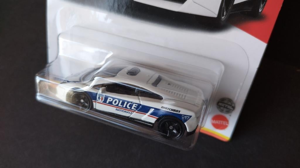 Lamborghini Gallardo Police 1:64 3inch Matchbox Pol, Auto, Nieuw, Matchbox, .
