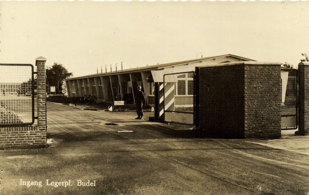Ingang Legerpl. Budel - ongelopen, Ophalen of Verzenden, 1940 tot 1960, Ongelopen, Noord-Brabant