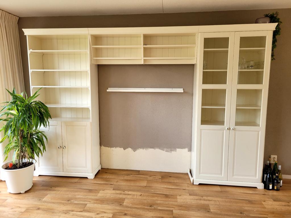 Wandmeubel wit, Ophalen, 200 cm of meer, 300 cm of meer, Zo goed als nieuw
