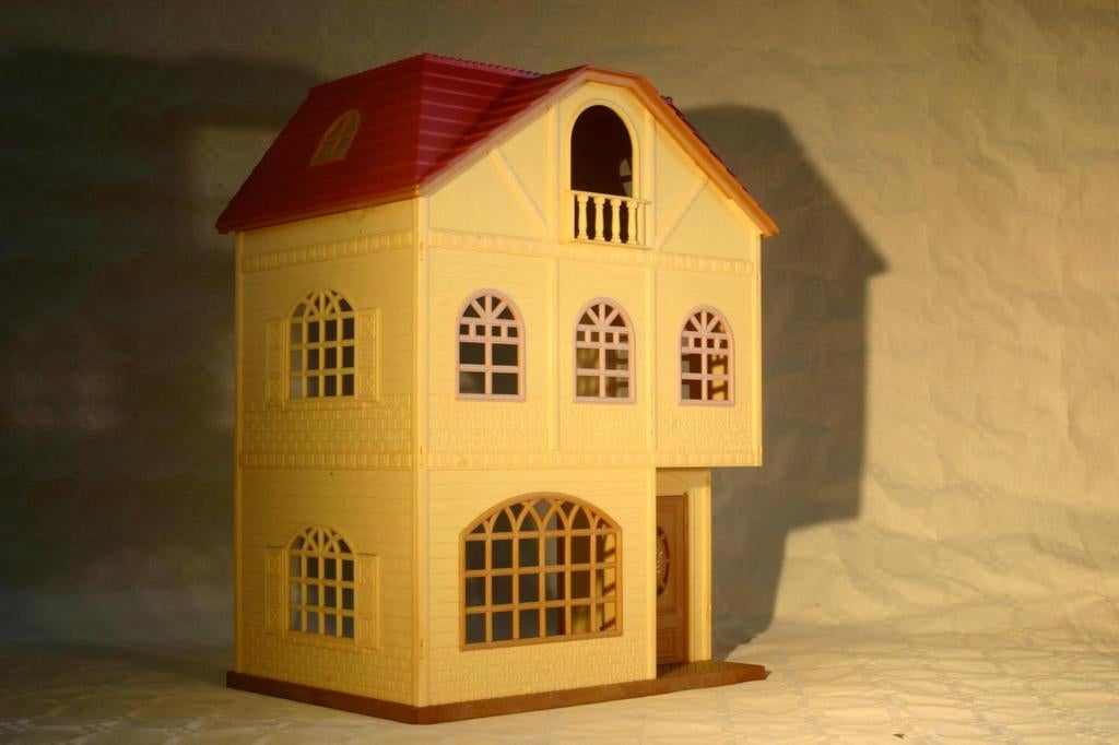 Cedar Terrace Sylvanian Families vintage woonhuis met etages, Ophalen of Verzenden, Gebruikt, Poppenhuis