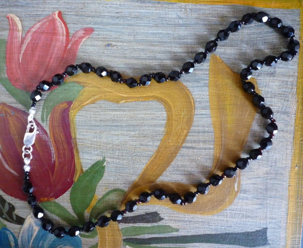 Gitten ketting met zilver gemerkt 925 slot (nieuw), Overige materialen, Zwart, Nieuw, Ophalen of Verzenden
