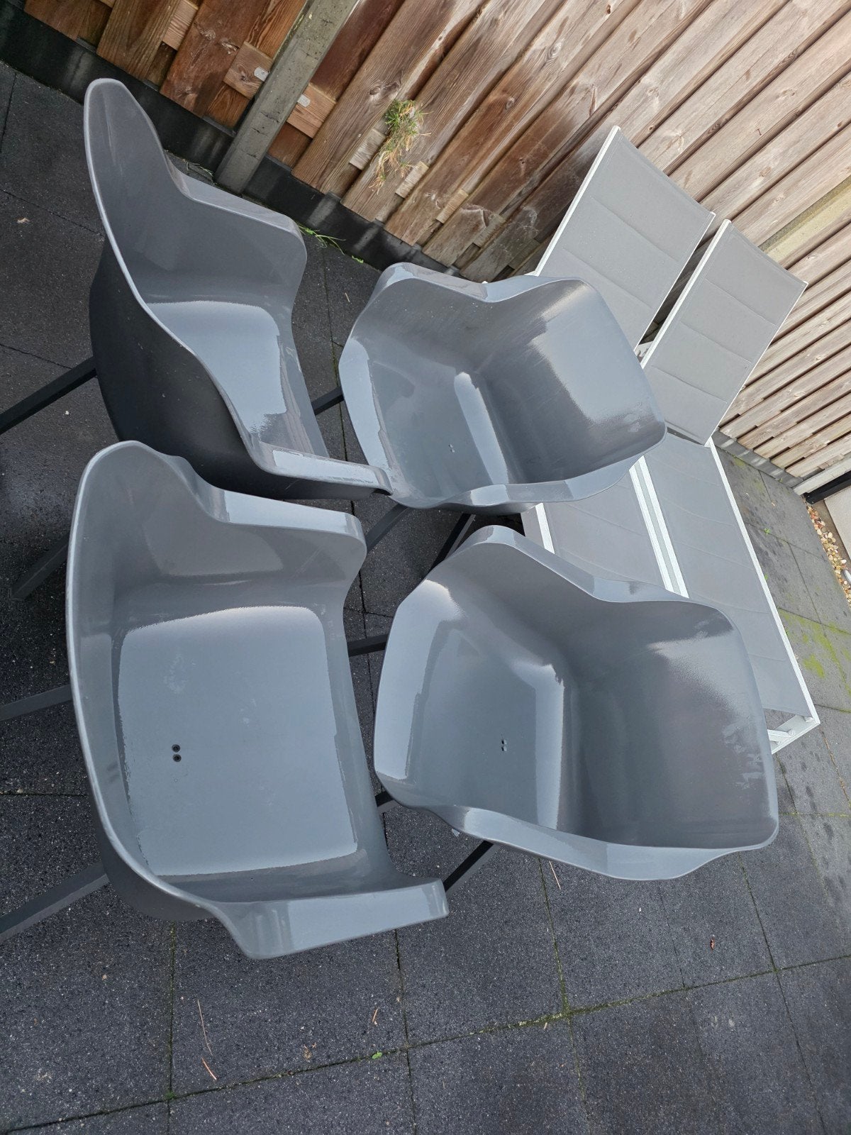 4 kuipstoelen Hartman sophie, Tuin en Terras, Ophalen, Gebruikt, Kunststof
