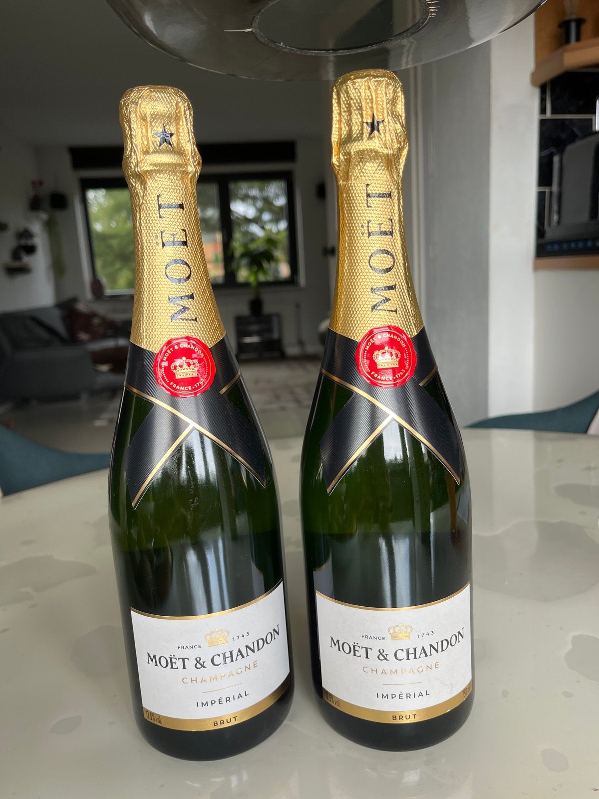 2 flessen Moët & Chandon Imperial Brut Champagne, Ophalen of Verzenden, Nieuw, Frankrijk, Champagne