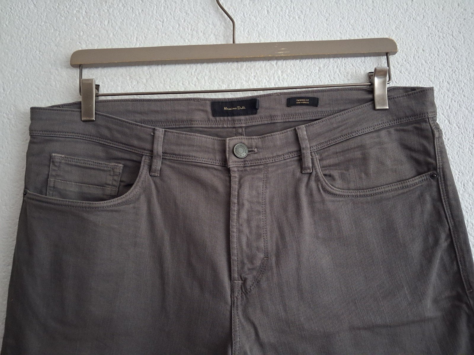 Massimo Dutti Jeans - Grijs/Groen - Maat W34 L32, Ophalen of Verzenden, Zo goed als nieuw, Grijs, Massimo Dutti