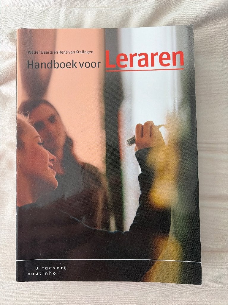 Handboek voor Leraren, Ophalen of Verzenden, Zo goed als nieuw, Overige niveaus, Couthino