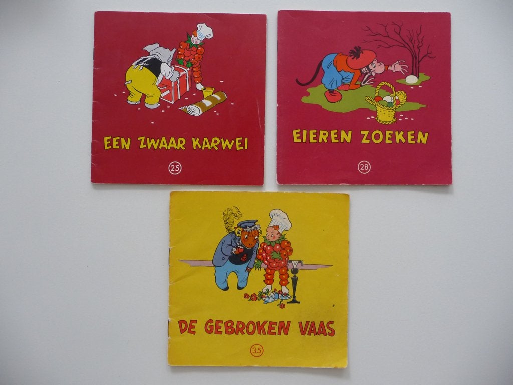 FLIPJE TIEL boekjes nr.25, 28 en 35, uitgave 60-er jaren, Ophalen of Verzenden, Gelezen, Koninklijke Mij. "De Betuwe N.V." Tiel