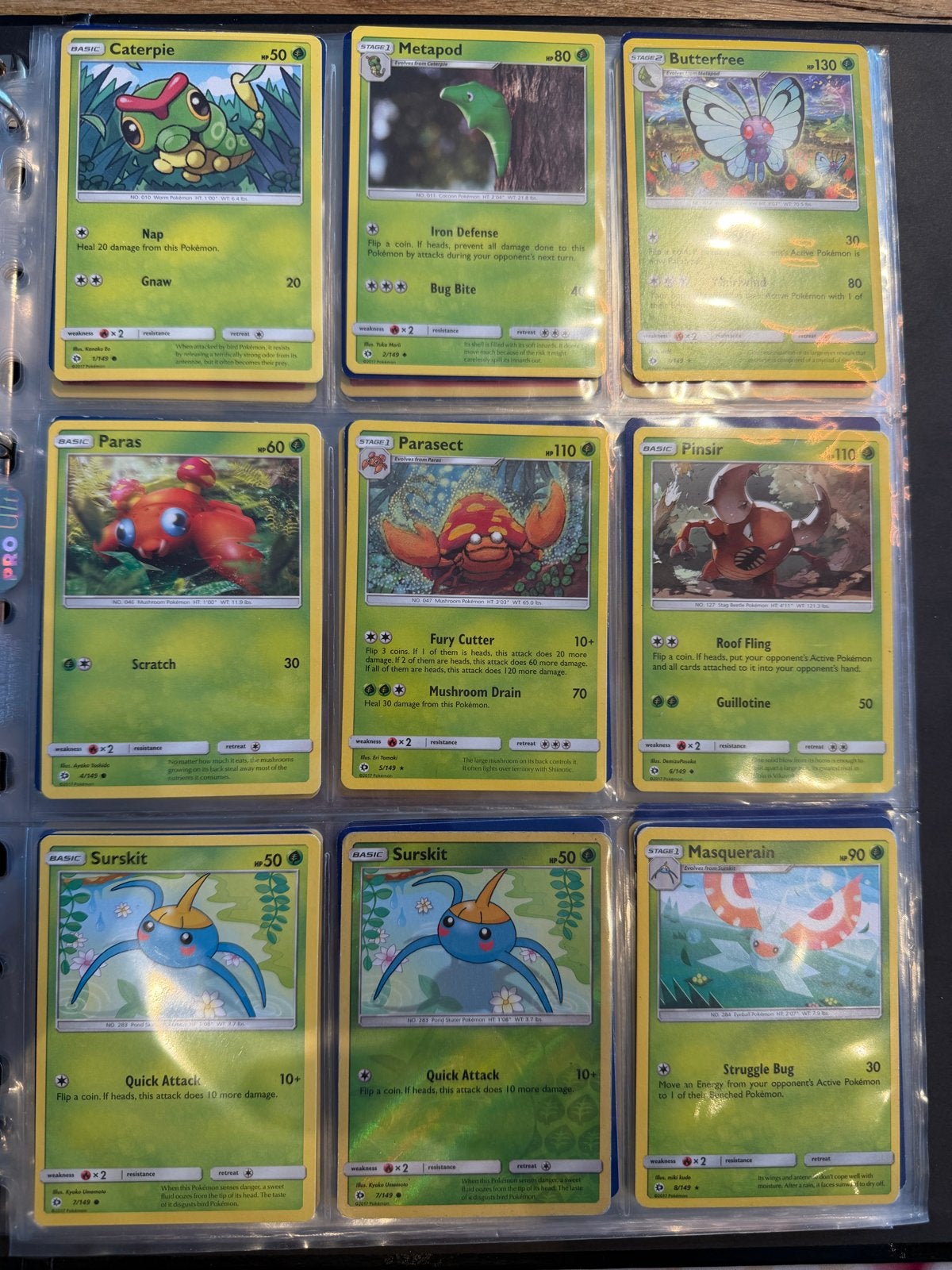 Sun & Moon Pokémon base set, Ophalen of Verzenden, Gebruikt, Meerdere kaarten