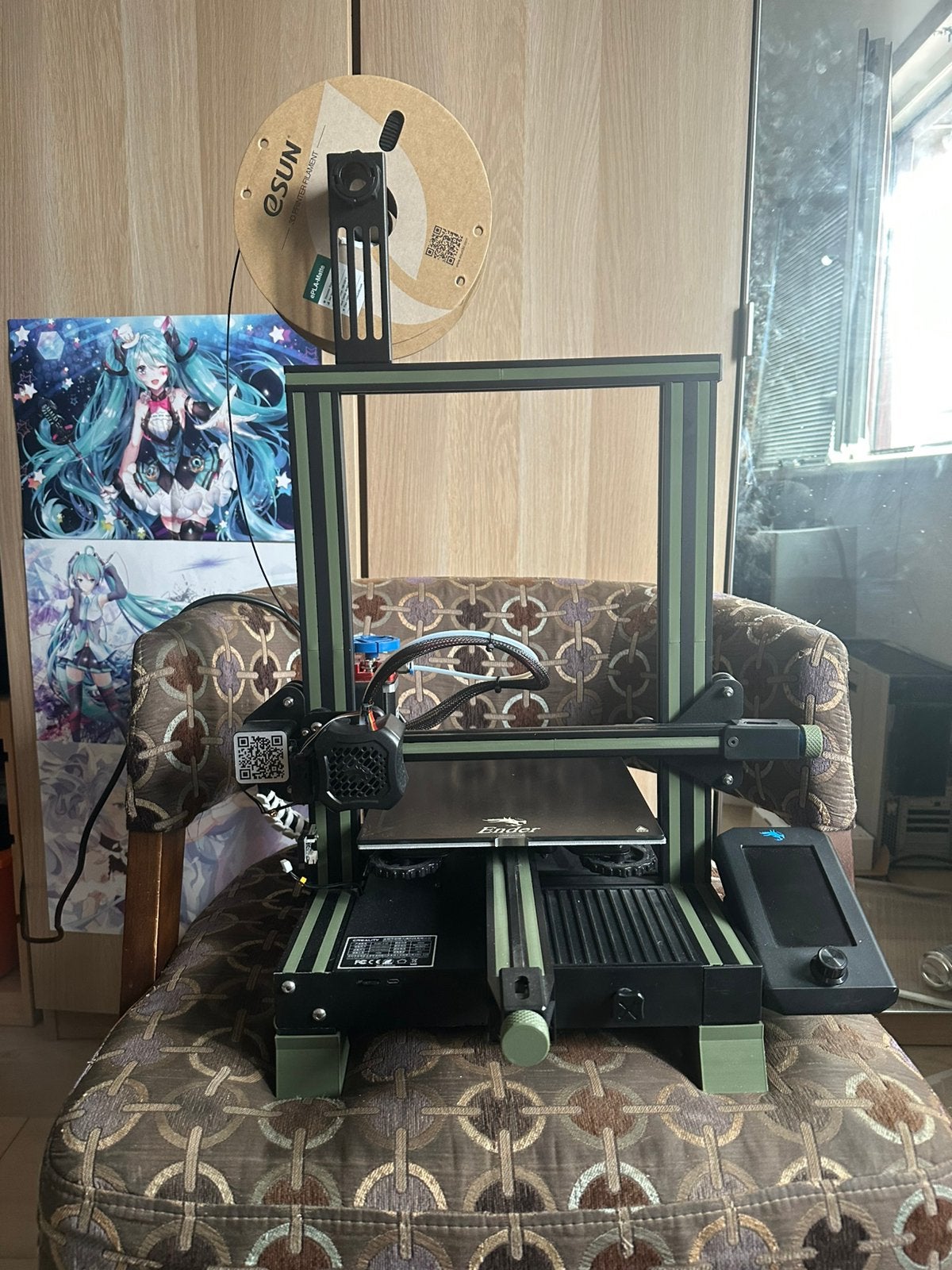 Creality Ender 3 V2 3D-printer met Auto-leveler, Computers en Software, Ophalen of Verzenden, Zo goed als nieuw