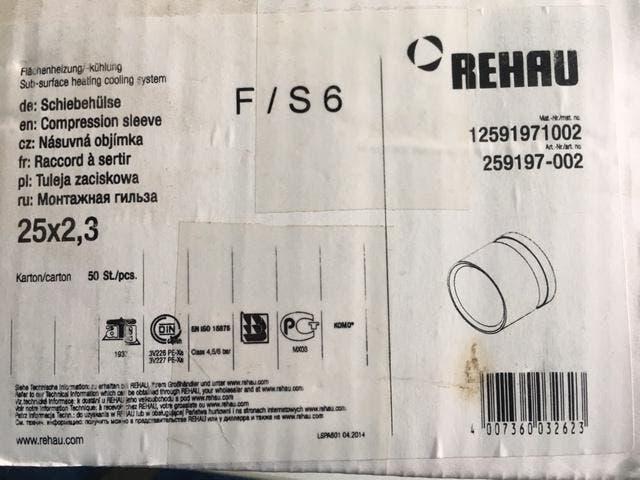Rehau knie koppeling 25 mm, Ophalen, Overige materialen, -, 6 meter of meer