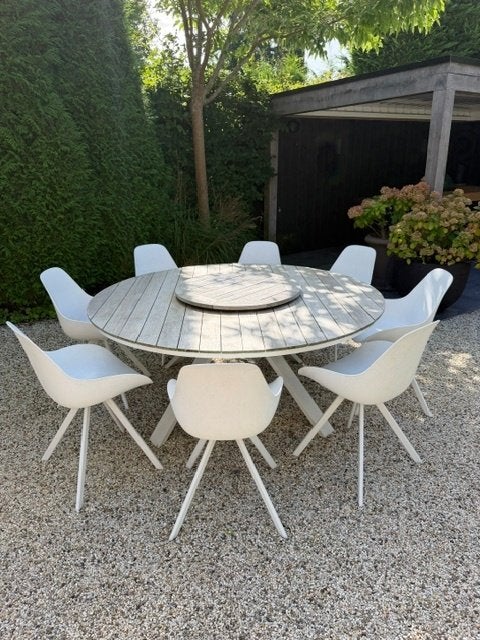 tuinset, Tuin en Terras, Ophalen, Gebruikt, Rond, Hout