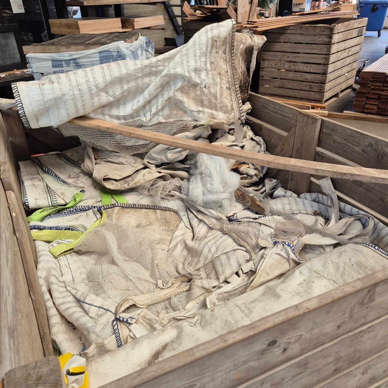 Partij geventileerde big bags 2 kuub voor brandhoutopslag, Minder dan 3 m³, Ophalen