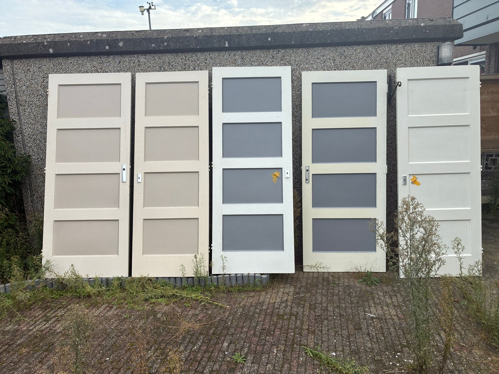 Diverse paneel deuren 4 vaks   Jaren 30, Ophalen, Gebruikt, 80 tot 100 cm, Binnendeur