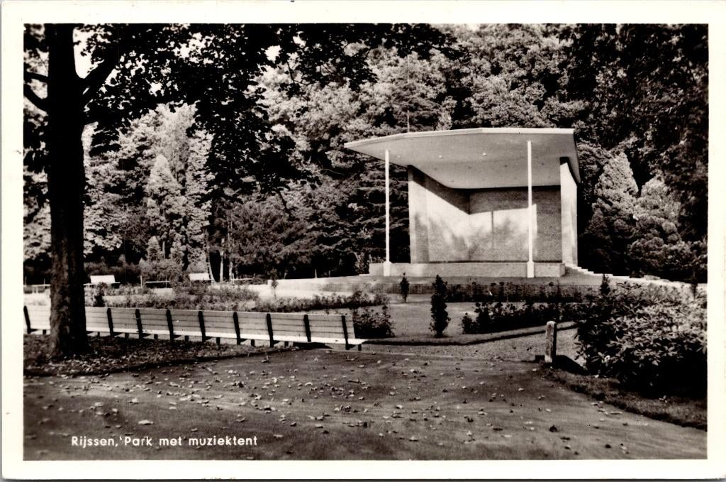Rijssen - Park met Muziektent, Verzenden, 1960 tot 1980, Ongelopen, Overijssel