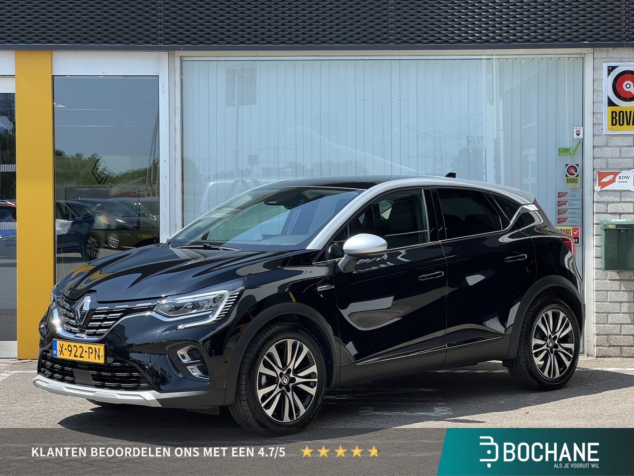 Renault Captur 1.3 mild hybrid 160 iconic | Panoramadak | 36, Auto's, Gebruikt, Euro 6, 4 cilinders, Zwart