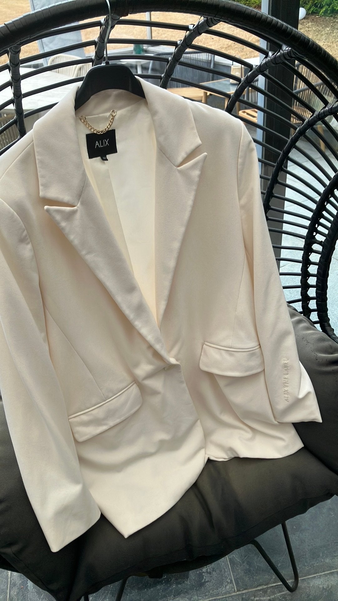 Blazer Alix the Label M, Kleding | Dames, Ophalen of Verzenden, Zo goed als nieuw, Wit