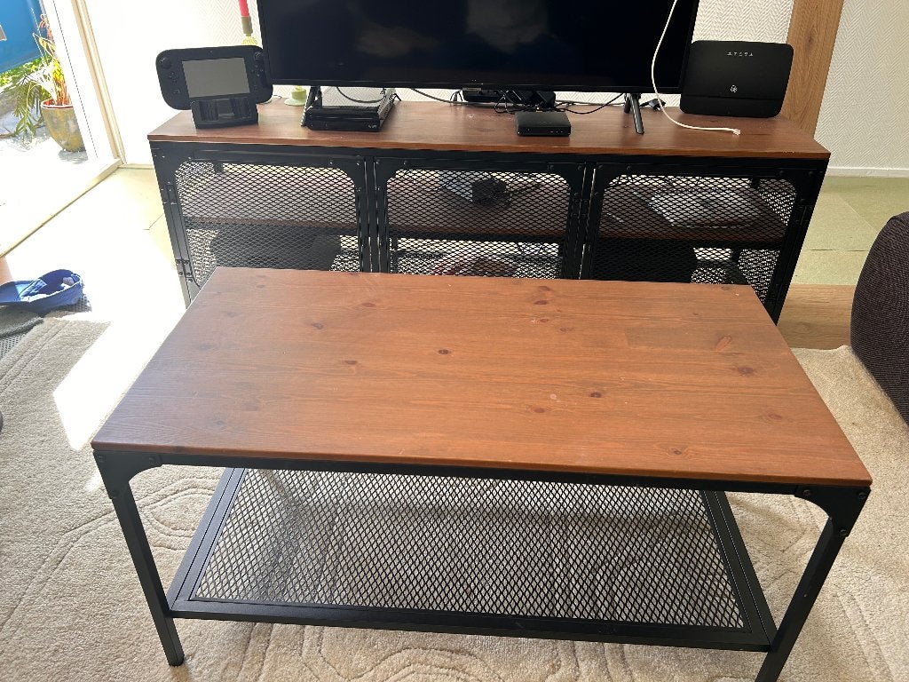 Salon tafel + tv meubel, Huis en Inrichting, Kasten | Televisiemeubels, Ophalen, Gebruikt, 50 tot 100 cm, Minder dan 100 cm