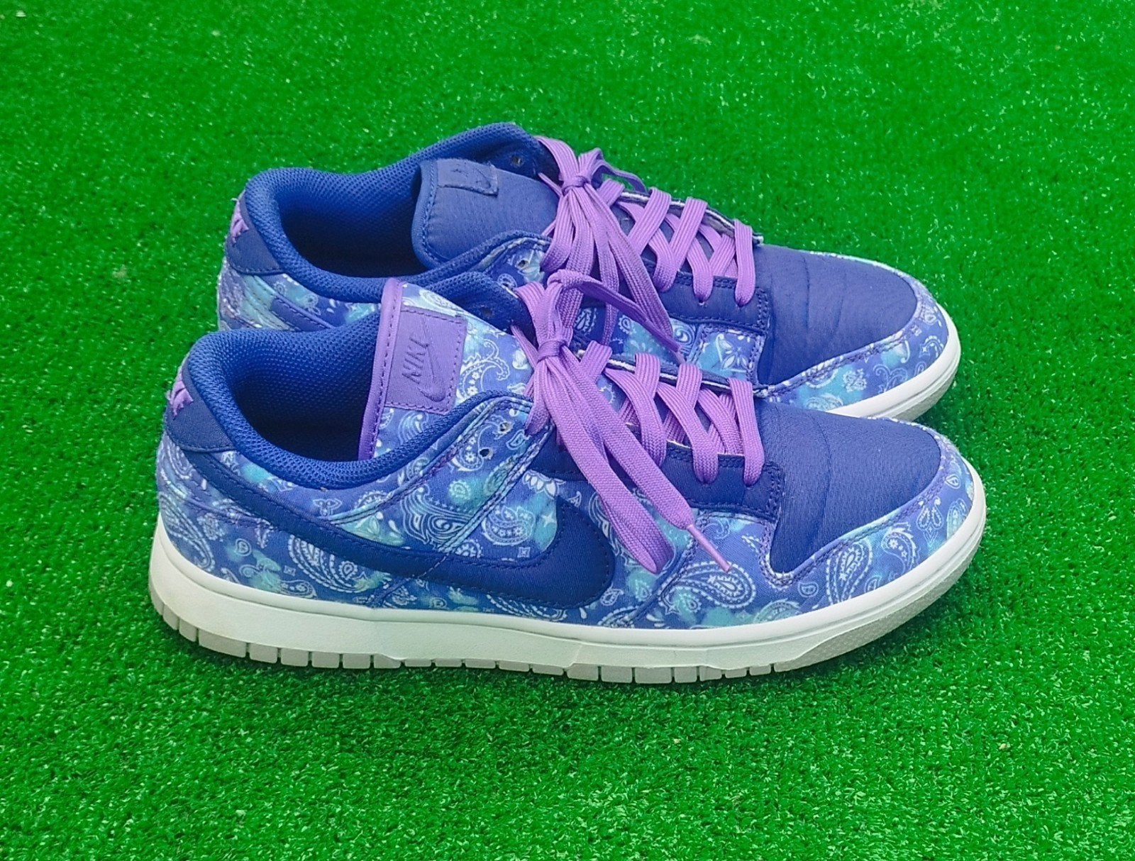 Nike Dunk Low Paisley Blauw Paars - Maat 42.5, Blauw, NIKE, Ophalen of Verzenden, Nike