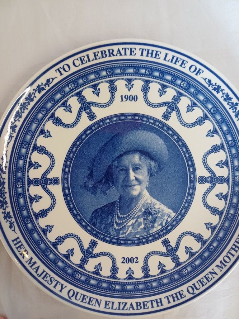 Herdenkingsborden Queen Mother en  Elisabeth II, Wedgwood, -, -, Ophalen of Verzenden