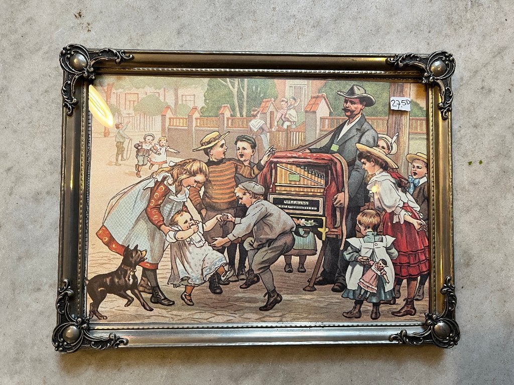 Lijst met bol glas, Ophalen of Verzenden