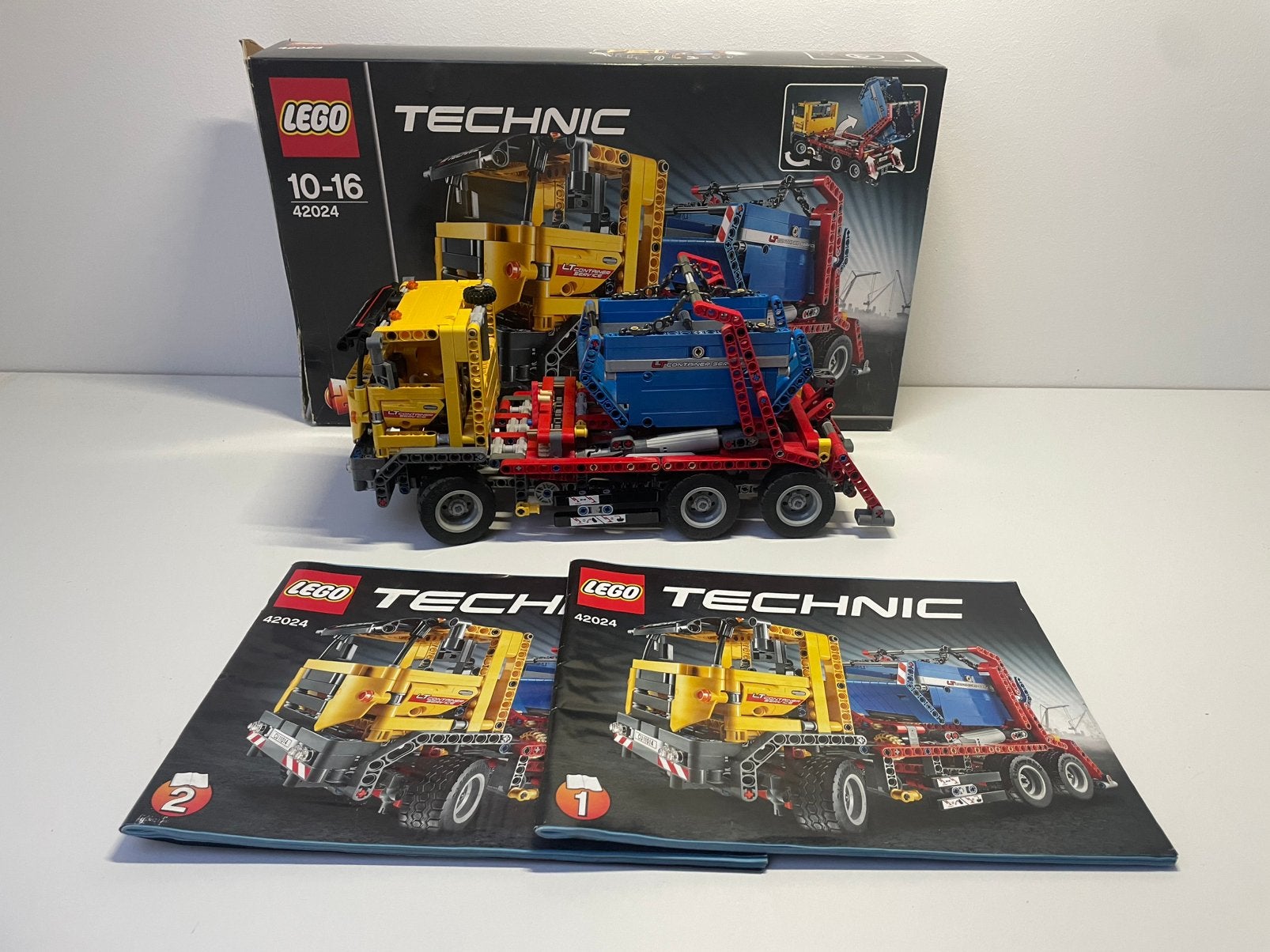 Lego Technic 42024 Container Truck Compleet, Lego, Ophalen of Verzenden, Zo goed als nieuw, Technic