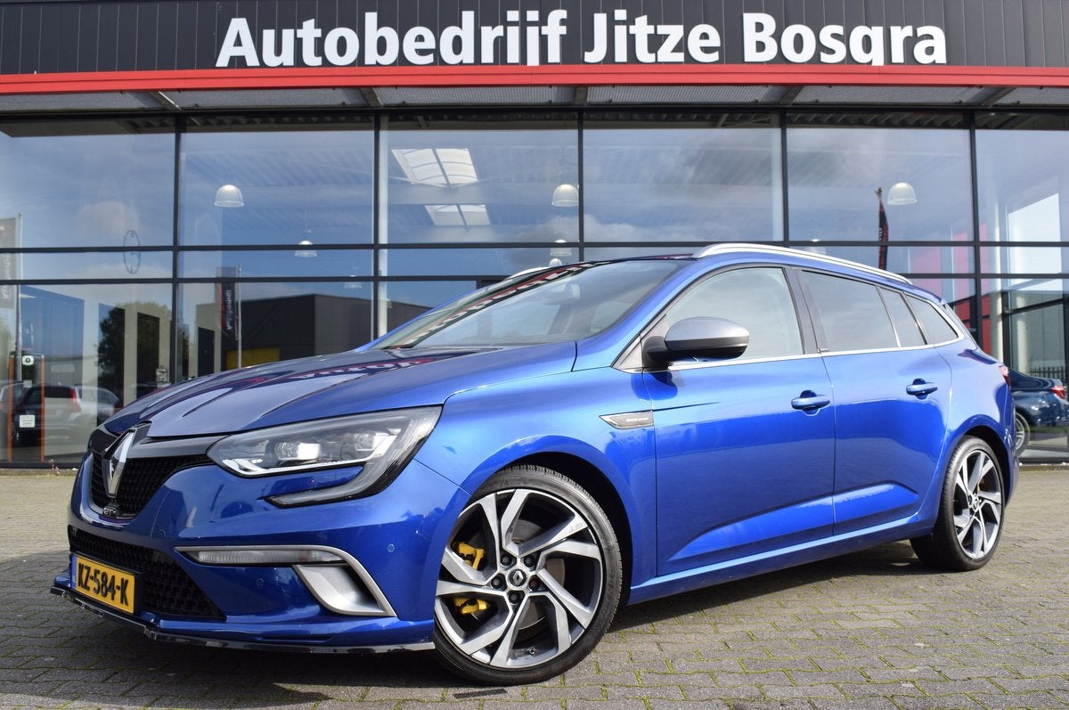 Renault Mégane Estate 1.6 TCE 200pk GT 4Control LED | Sport, Gebruikt, 4 cilinders, Met garantie (alle), Blauw