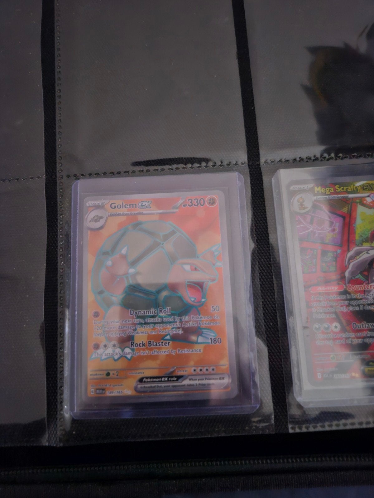 Pokemon Golem ex 189/165 151 Set Engels, Ophalen of Verzenden, Zo goed als nieuw, Losse kaart, Foil