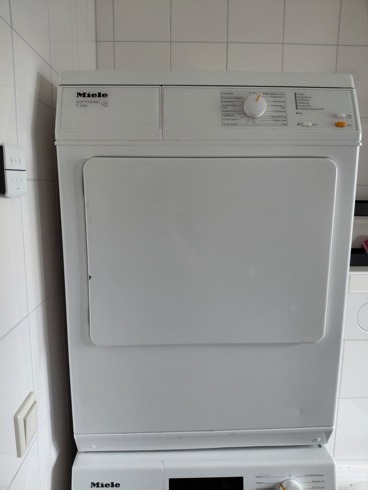 Miele Softtronic T 4163 Wasdroger - Gebruikt, Ophalen, 6 tot 8 kg, Gebruikt, Luchtafvoer
