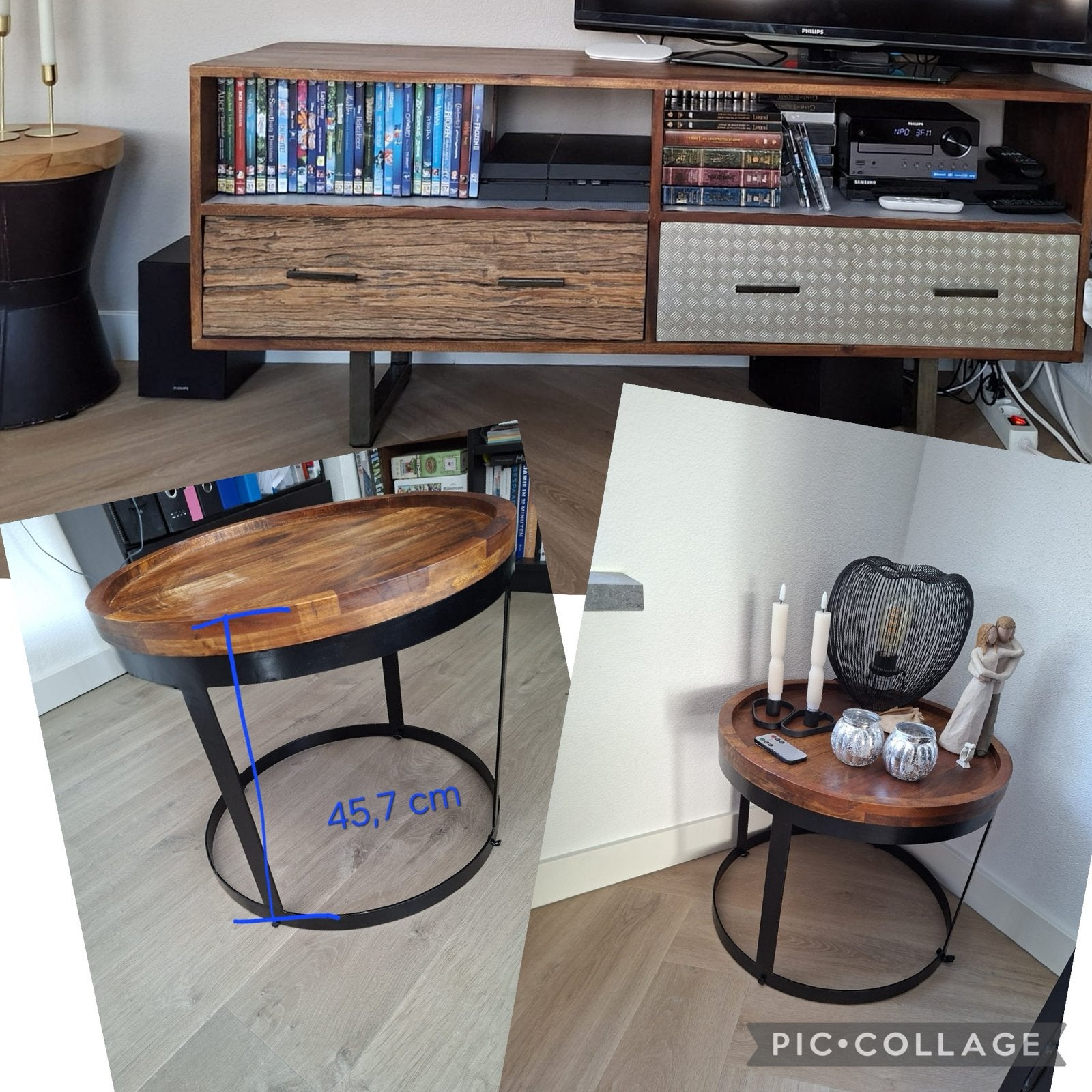 Set bestaande uit, tv meubel, 2 salontafels., Ophalen