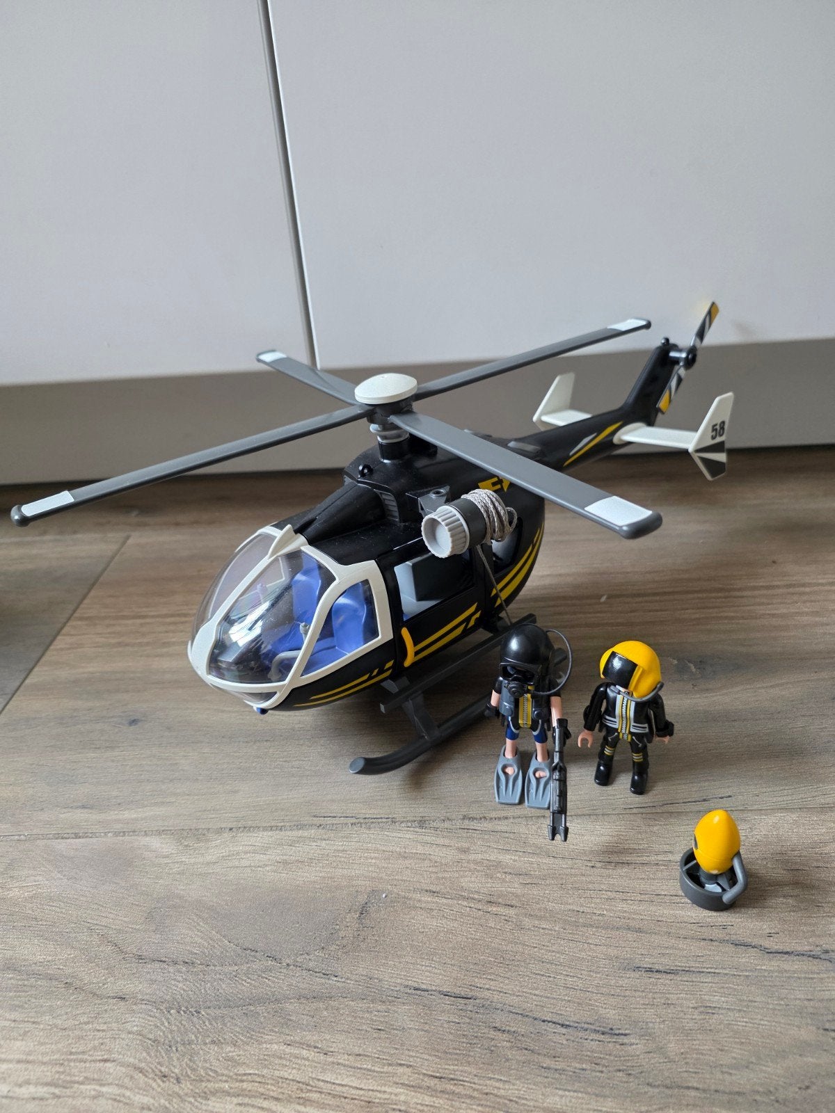 Playmobil City Action Politiehelikopter 9363, Complete set, Voertuig, Ophalen of Verzenden, Zo goed als nieuw