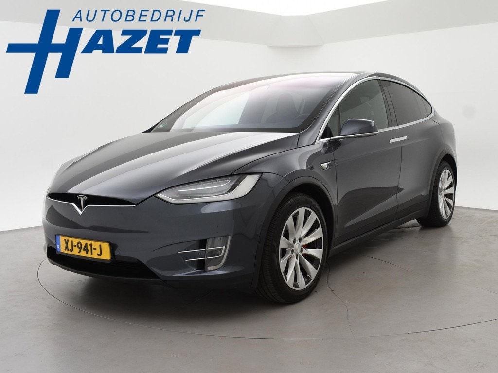 Tesla Model X 100D 6-PERS PERFORMANCE *RDW NWPRIJS €173.50, Auto's, Tesla, Automaat, Model X, Stof, Gebruikt