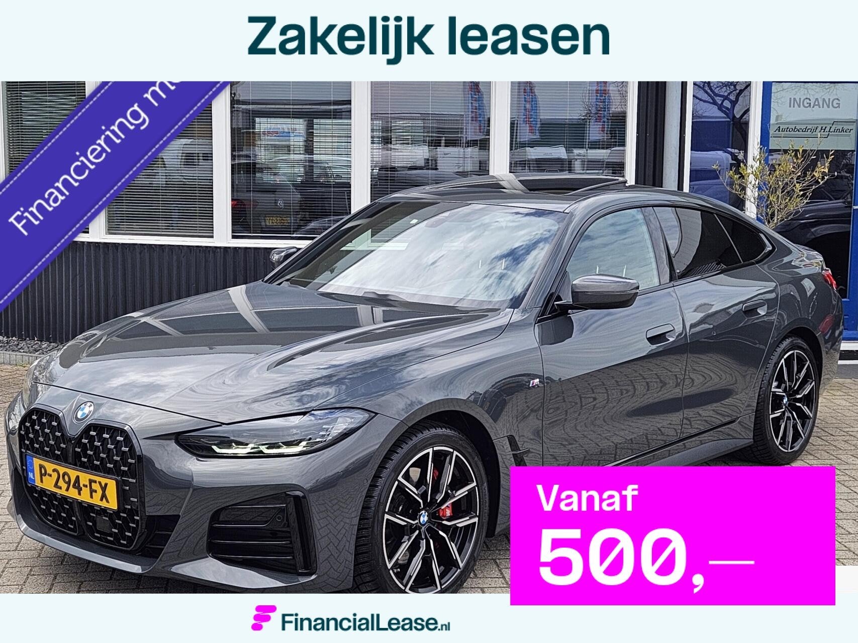 BMW 4-serie Gran Coupé 420i Business Edition M-SPORT SCHUIF, Automaat, 1998 cc, Gebruikt, Met garantie (alle)