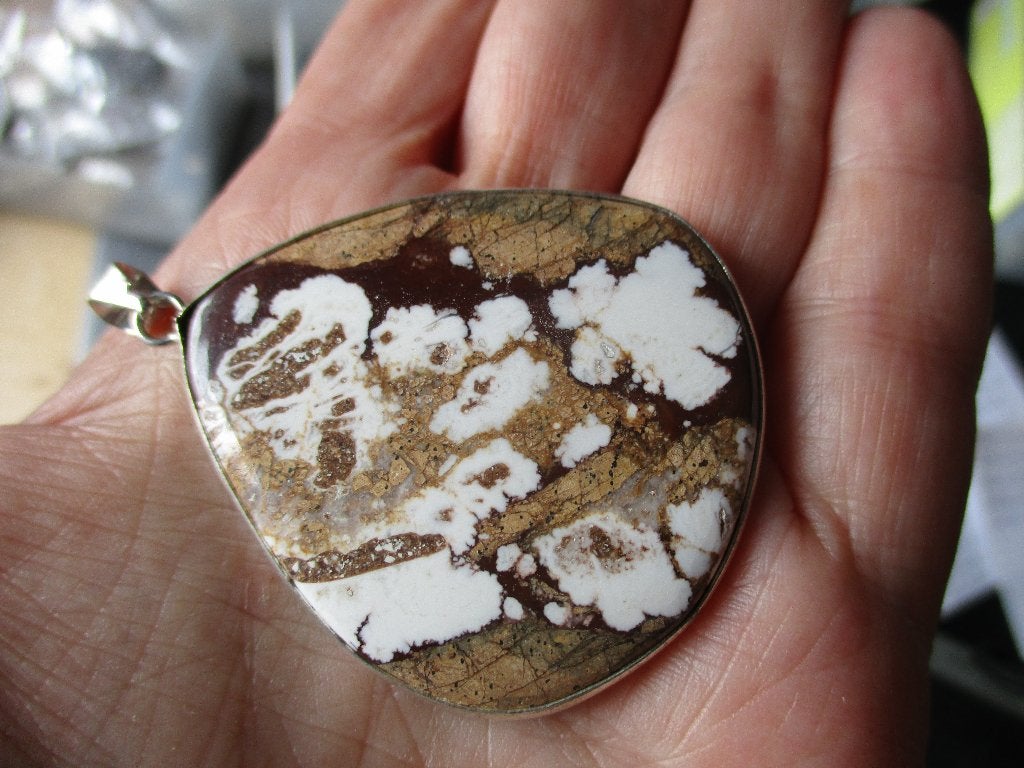 602/ grote horse jasper hangers(meerdere foto's), Sieraden, Tassen en Uiterlijk, Nieuw, Ophalen of Verzenden, Steen of Mineraal