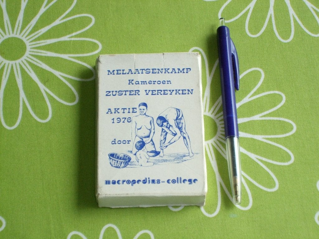 Melaatsenkamp Kameroen Zuster Vereyken aktie 1976 kwartet, Verzamelen, Ophalen of Verzenden, Gebruikt, Kwartet(ten)
