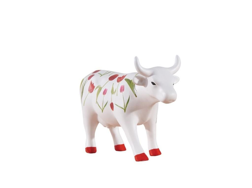 Nieuw Cow Parade koe Tulip medium gratis verzending., Antiek en Kunst, Kunst | Designobjecten, Ophalen of Verzenden