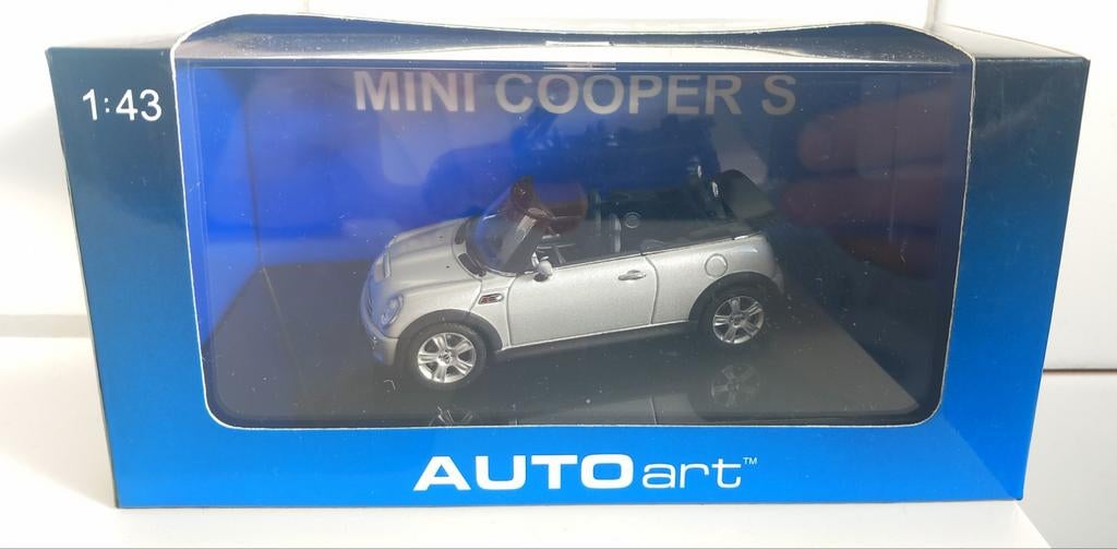 Autoart 1/43 Mini Cooper S cabrio, Hobby en Vrije tijd, Ophalen of Verzenden, Zo goed als nieuw, Auto, Overige merken
