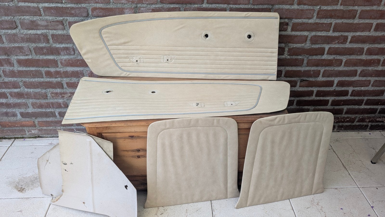 Ford Mustang 66 deurpanelen, rugleuningenpaneel, kickpanels, Auto-onderdelen, Interieur en Bekleding, Ophalen, Gebruikt, Ford