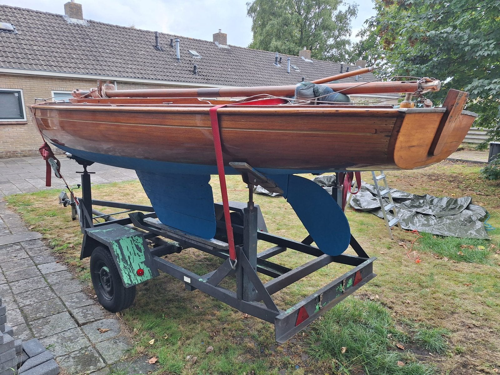 Klassieke BM-er zeilboot in perfecte staat, Ophalen, Zo goed als nieuw, Hout, Benzine