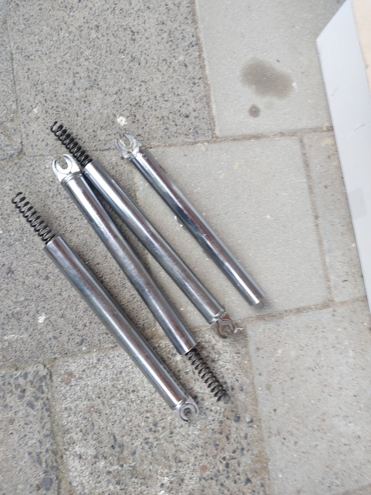 tk sparta chromen voorpoten 4 stuks 1 koop., Ophalen of Verzenden, Gebruikt, Sparta