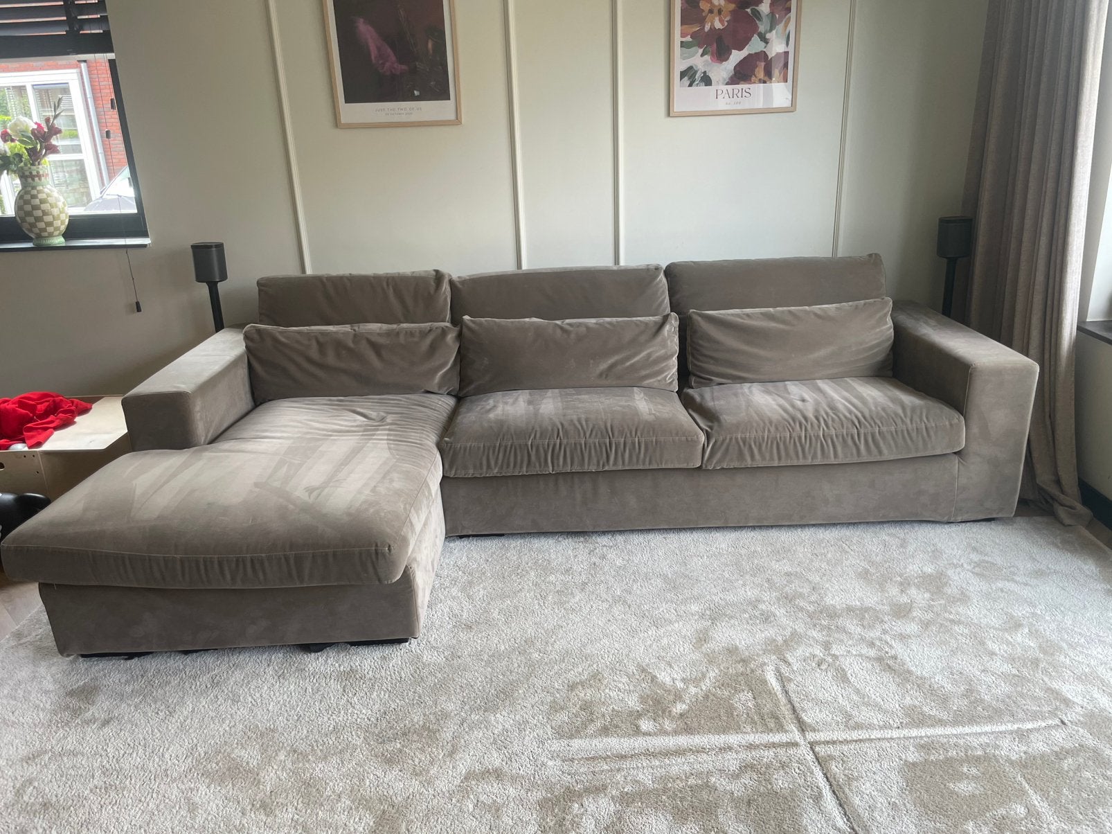 Decor amsterdam hoekbank 3zits type Milan, Huis en Inrichting, Ophalen, Hoekbank, 75 tot 100 cm, Zo goed als nieuw