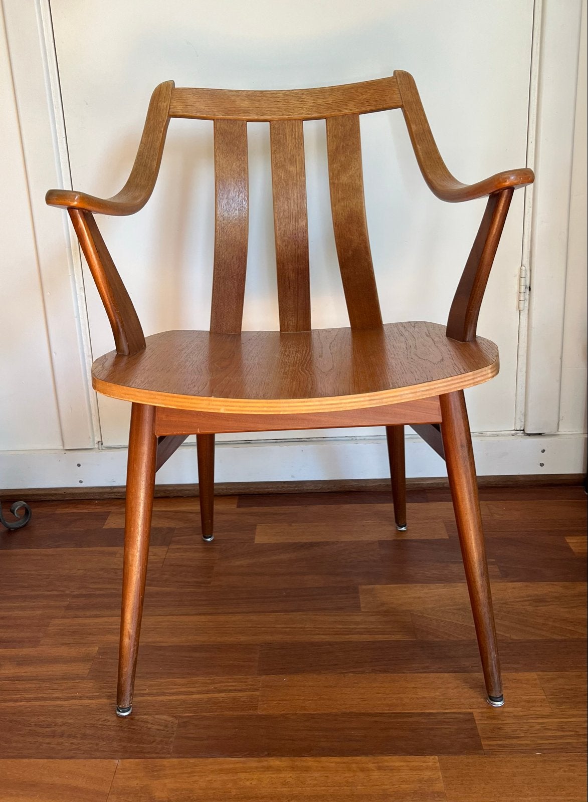 Nederlandse mid-century stoel Pastoe 1960 – Cees Braakman, Gebruikt, Minder dan 75 cm, Ophalen of Verzenden, Vintage mid-century jaren 50-60