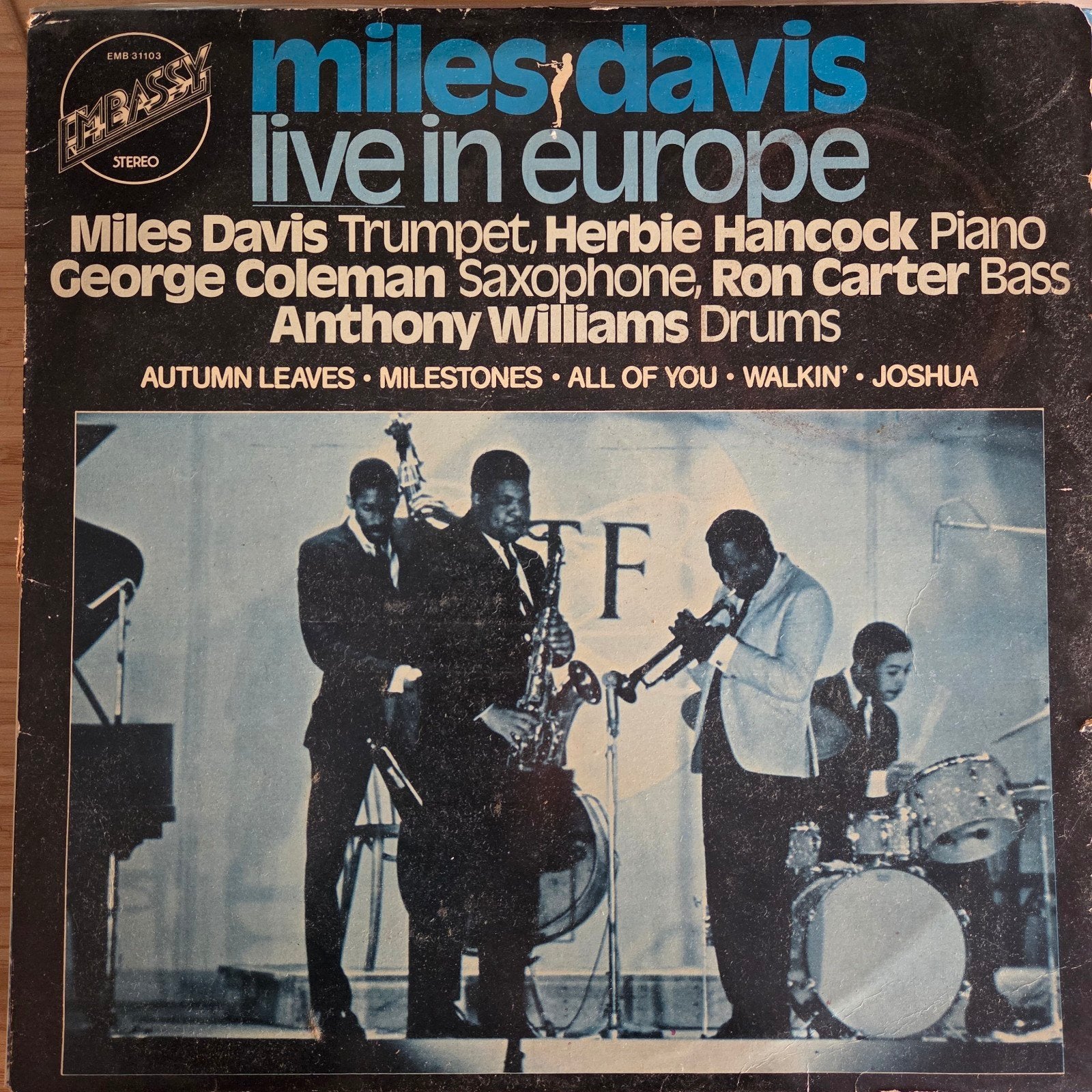 Miles Davis - Live In Europe LP, Ophalen of Verzenden, Gebruikt, 12 inch, Jazz