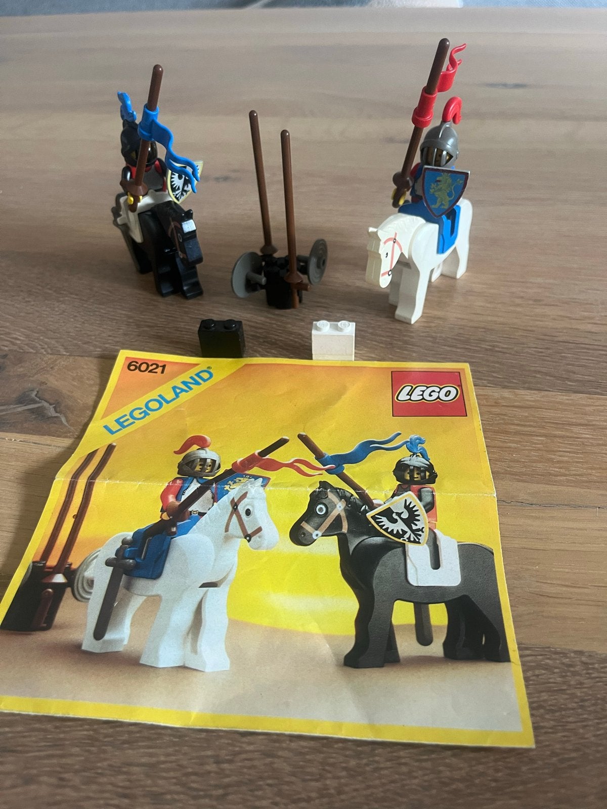 LEGO Legoland 6021 Ridder met Paard en Katapult, Gebruikt, Lego, Castle, Complete set