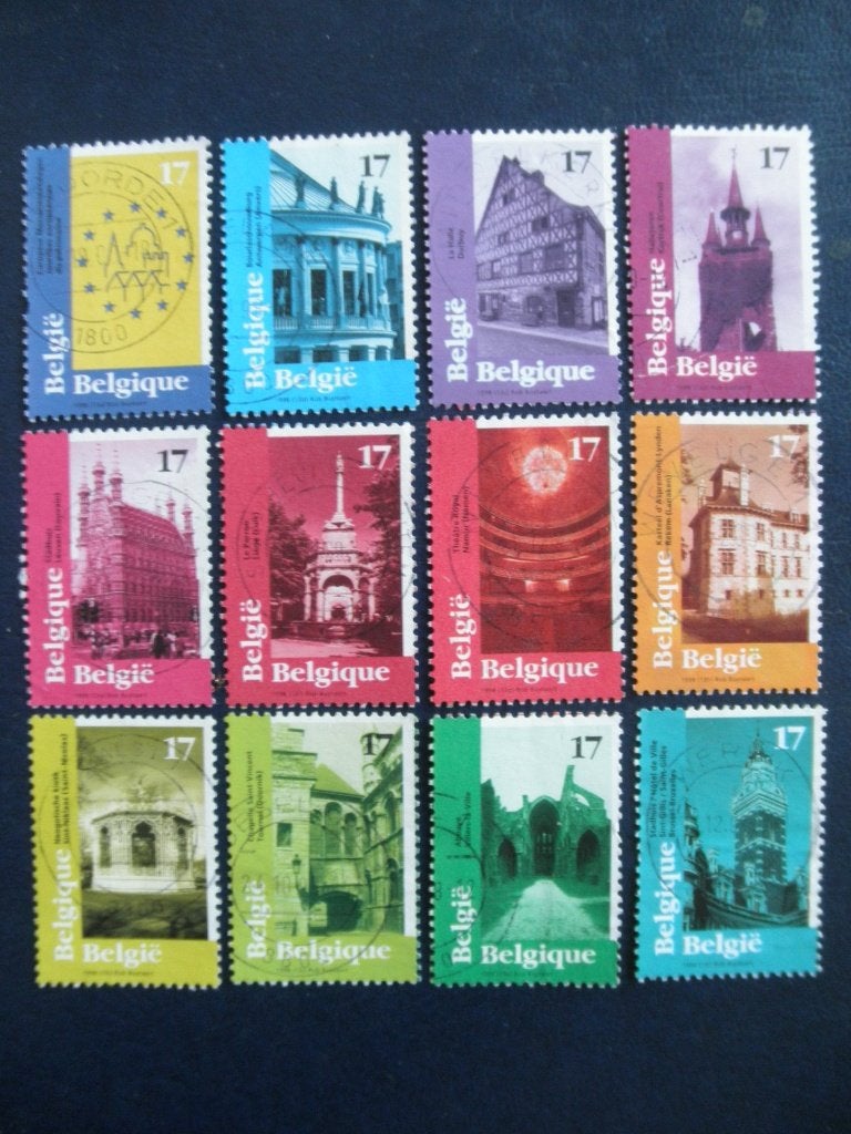 Postzegels België 1998 monumenten - cw. 6,00 postfris., Ophalen of Verzenden, Gestempeld