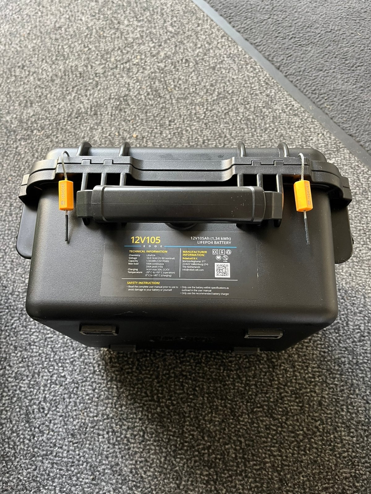 Rebelcell Outdoorbox EDGE 105 ampere, Watersport en Boten, Ophalen of Verzenden, Zo goed als nieuw, Overige typen
