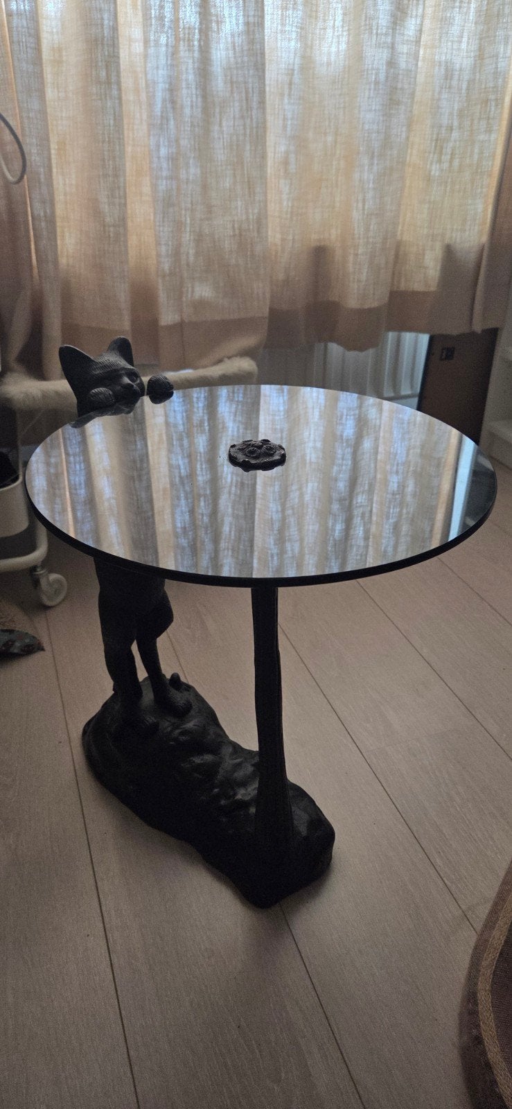 Bold Monkey No Girlfriend No Problem Bijzettafel Zwart, Huis en Inrichting, Tafels | Bijzettafels, Rond, 45 tot 60 cm, Minder dan 55 cm