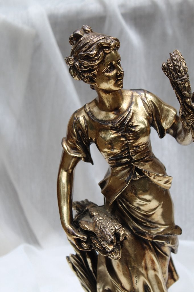 Sculptuur Brons Vrouw Auguste Moreau Stijl, Antiek en Kunst, Ophalen, Brons