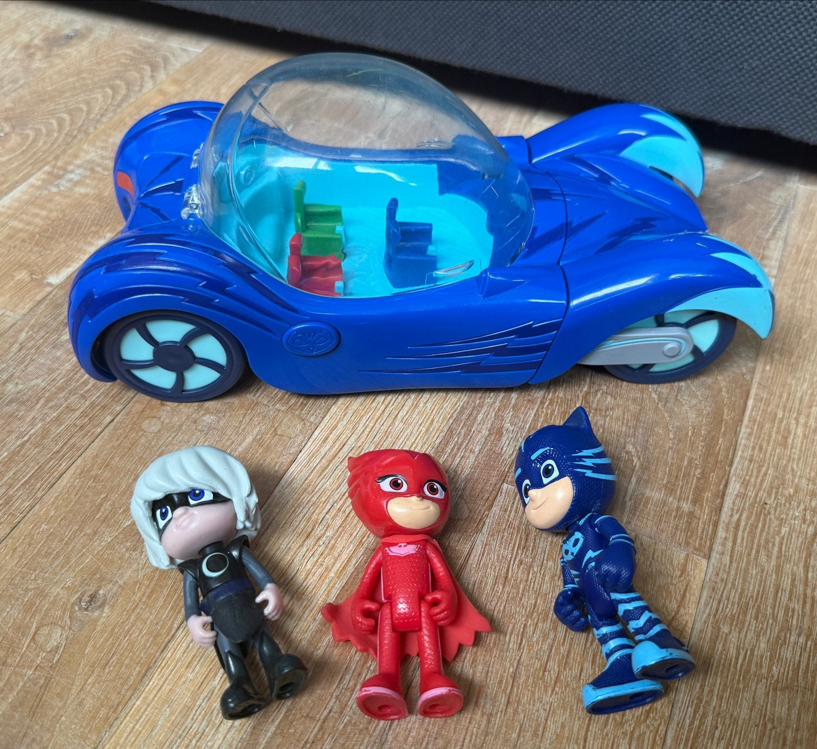 PJ Masks Cat-car met 3 figuren, Ophalen of Verzenden, Gebruikt
