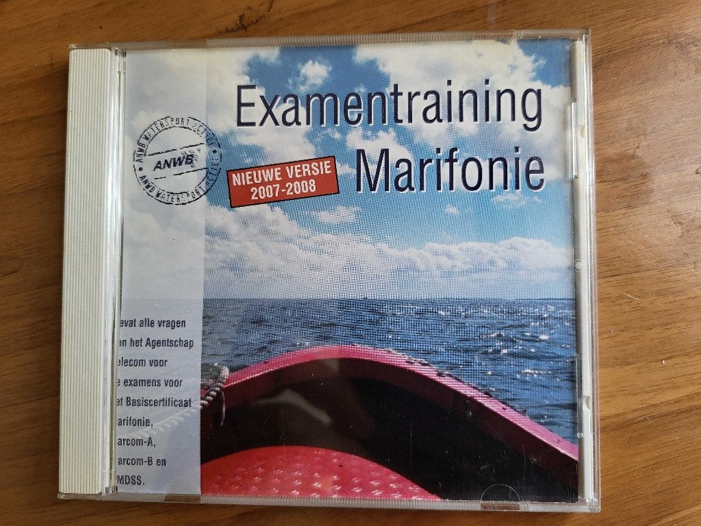CD-ROM cursus examentraning ANWB mariefonie, Ophalen of Verzenden, Zo goed als nieuw