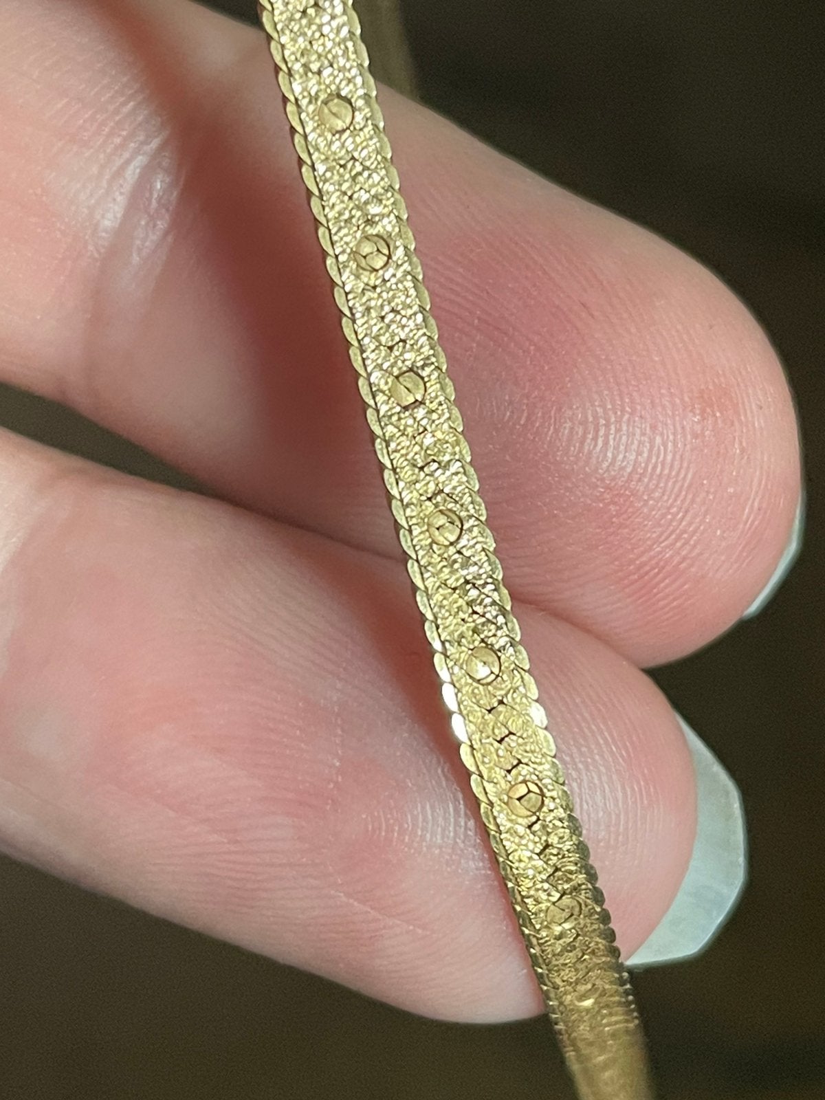 14 karaat geelgouden vintageketting 9,42 gram lengte 50,5 cm, Ophalen of Verzenden, Zo goed als nieuw, Nvt, Nvt